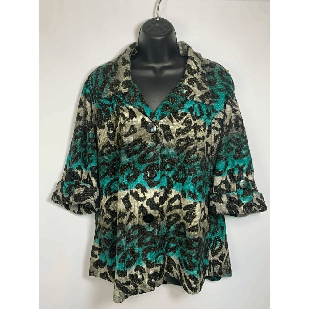 Multiples Animal Print Blazer